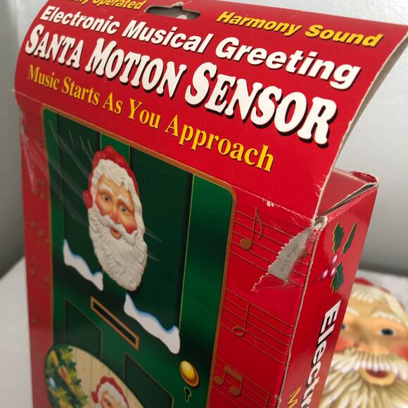 Vtg Musical Greeting Santa Door Hanger. Doesn’t work. 1990 - Picture 9 of 10